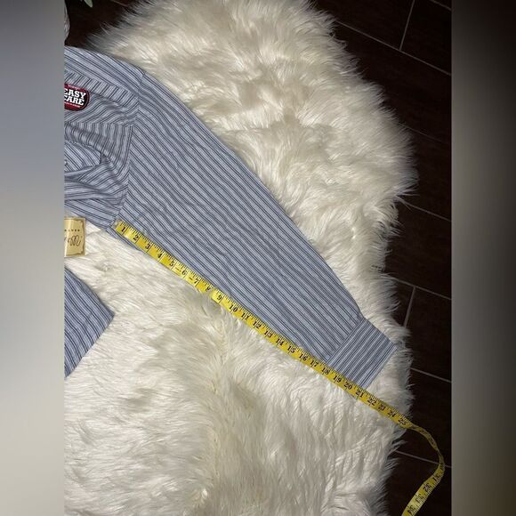 Wrangler silver striped pearl snap button down sz XL - Picture 8 of 8